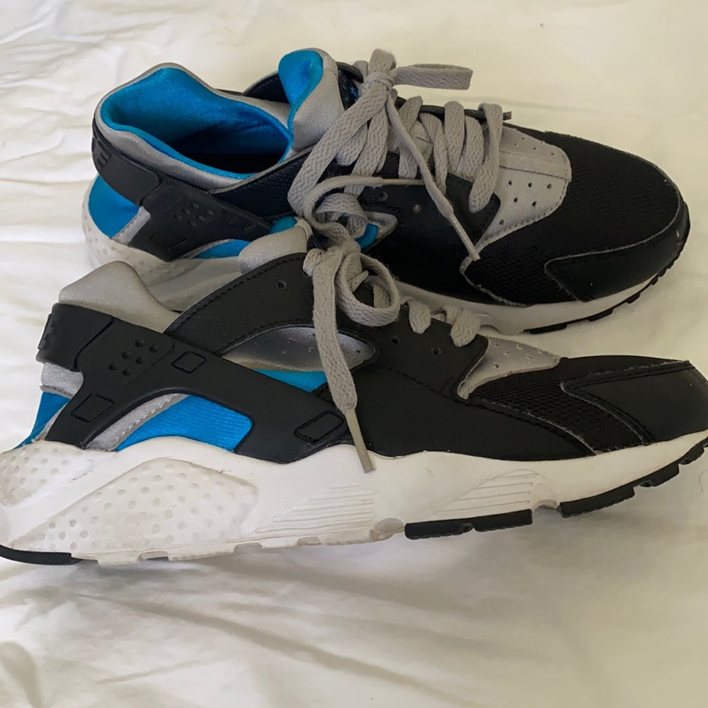 Nike Air Huarache Run Cool Grey Midnight Navy